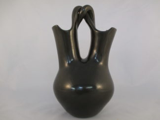 Native American Pottery - Black Wedding Vase by Santa Clara Pueblo pottery artist, Judy Tafoya $1,950-