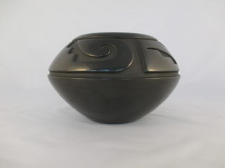 Carved Black Native American Pottery by Santa Clara Pueblo potter, Toni Roller $3,700-