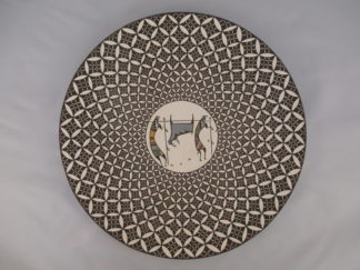 Large Painted Native American Pottery Plate by Acoma Pueblo potter, Daniel Lucario $2,695-