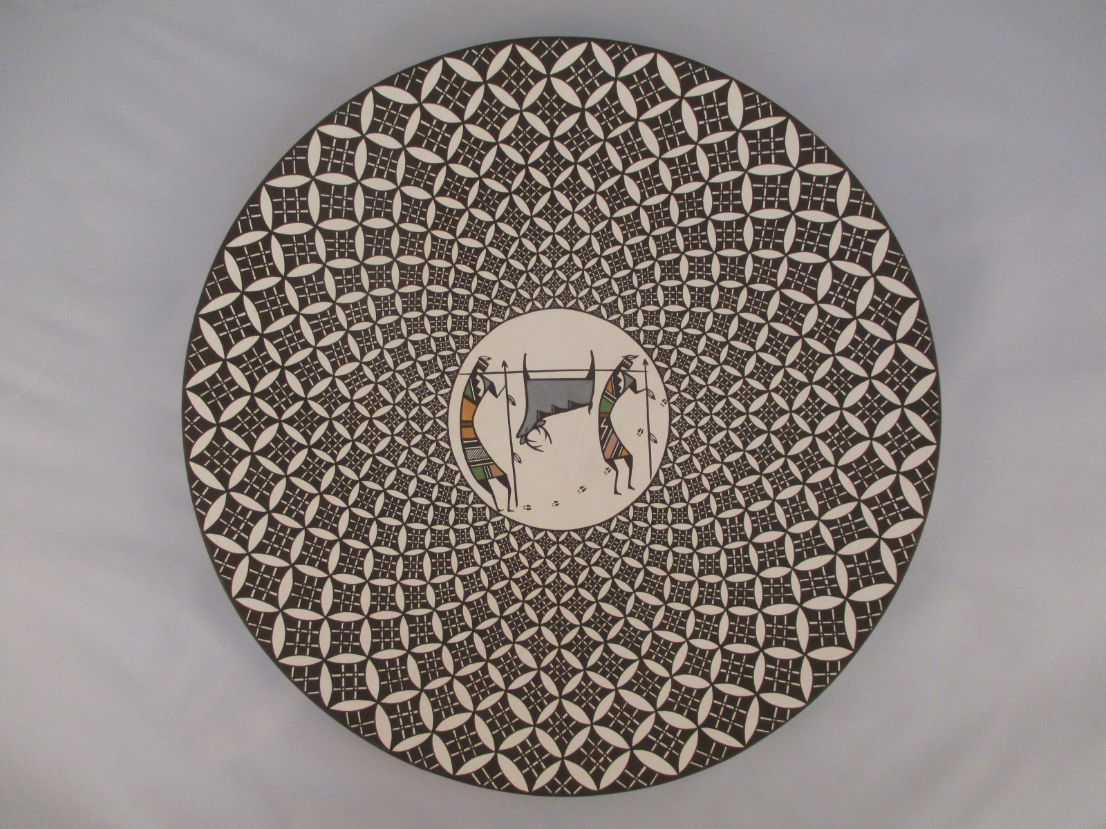 Large Acoma Pottery Plate by Daniel Lucario