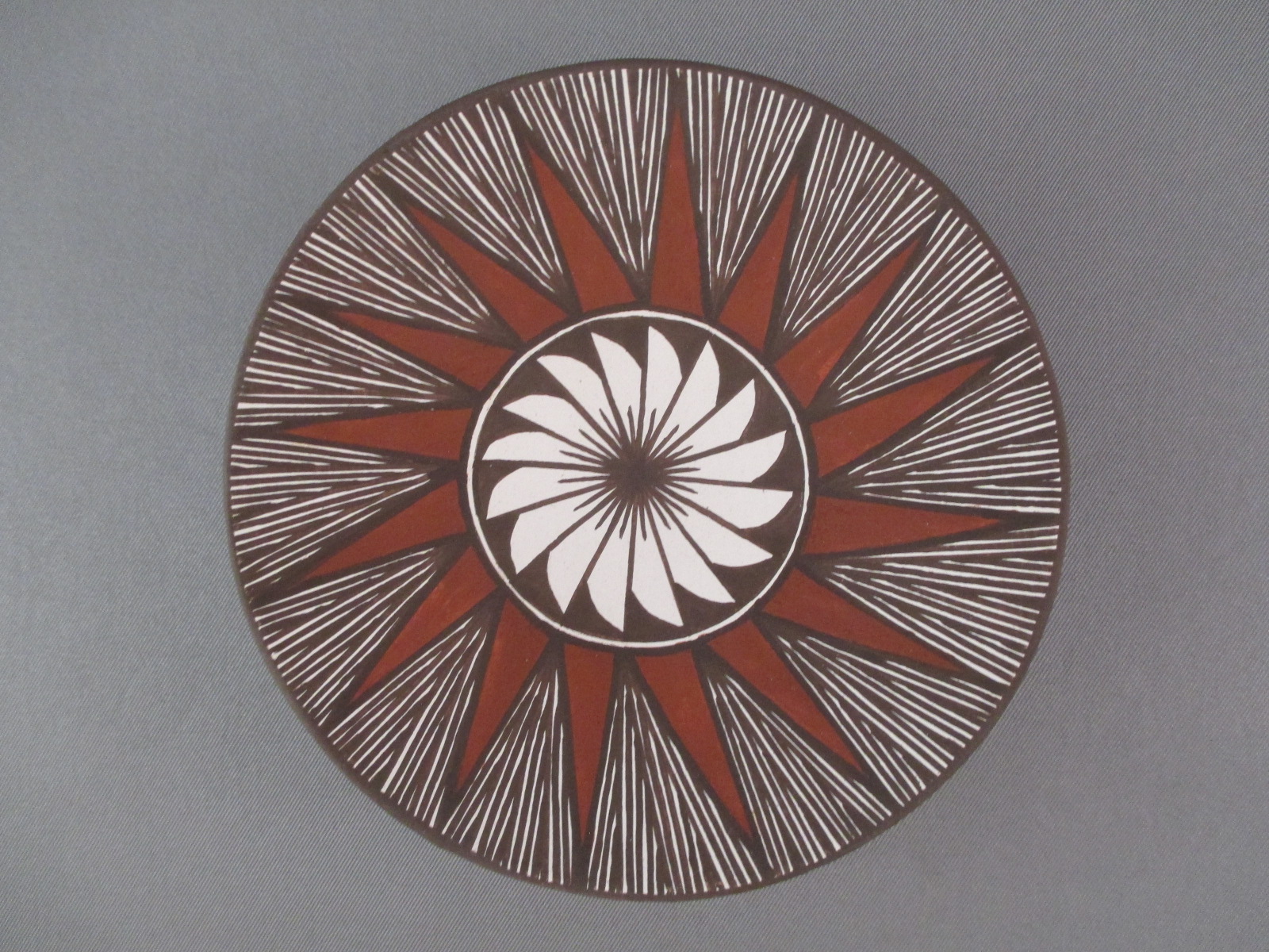 Acoma Pottery Plate by Amanda Lucario (Smaller)