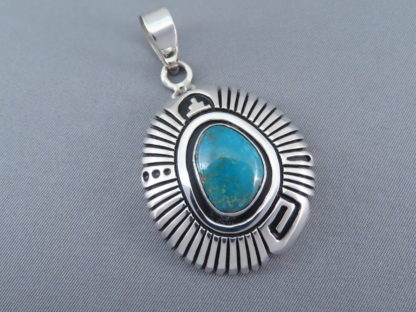 Pendant with Bisbee Turquoise by Steven J. Begay