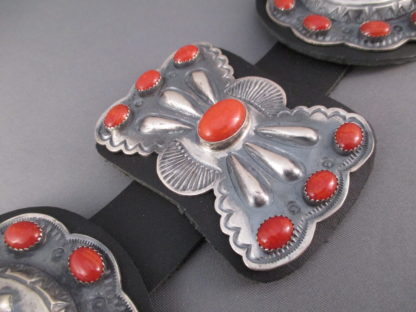 Kirk Smith Coral Concho Belt