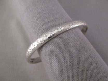 Hammered Sterling Silver Cuff Bracelet by Artie Yellowhorse