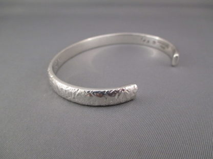 Hammered Sterling Silver Cuff Bracelet by Artie Yellowhorse