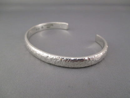 Hammered Sterling Silver Cuff Bracelet by Artie Yellowhorse