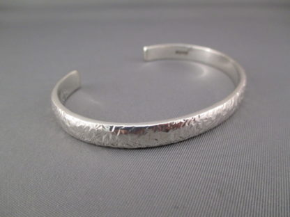 Hammered Sterling Silver Cuff Bracelet by Artie Yellowhorse