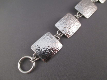 Hammered Sterling Silver Link Bracelet by Artie Yellowhorse