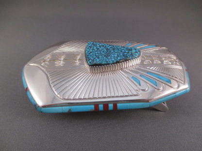 Jay Livingston Turquoise Belt Buckle with Inlay
