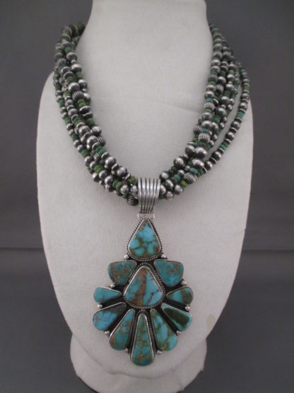 Royston Turquoise Necklace & Earring Set by LaRose Ganadonegro