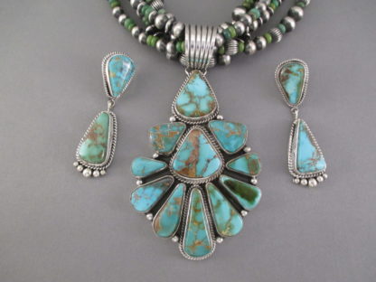 Royston Turquoise Necklace & Earring Set by LaRose Ganadonegro