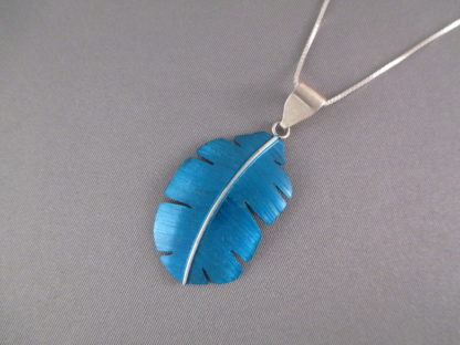 Feather Pendant Necklace by Michael Kirk