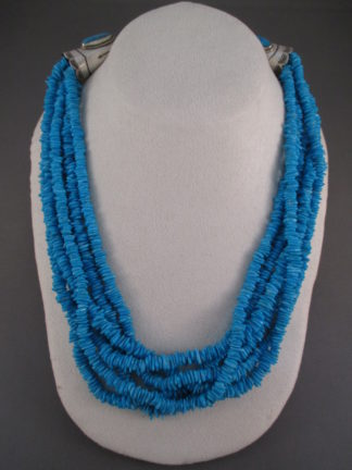 Six-Strand Sleeping Beauty Turquoise Necklace by Lisa Chavez and Ben & Valerie Aldrich $2,995-