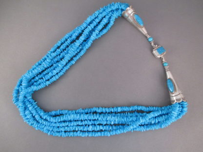 Six-Strand Sleeping Beauty Turquoise Necklace