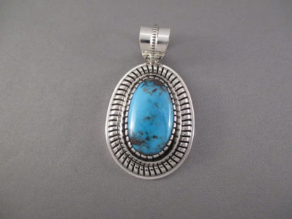 Candelaria Turquoise Pendant by Marian Nez