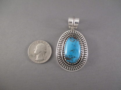 Candelaria Turquoise Pendant by Marian Nez