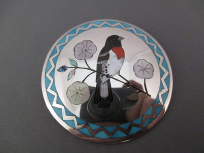 Zuni Inlay Pin/Pendant by Ruddell & Nancy Laconsello