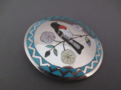 Zuni Inlay Pin/Pendant by Ruddell & Nancy Laconsello