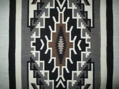 Rose Mike Two Grey Hills Tapestry Weaving – Smaller Size Navajo Rug