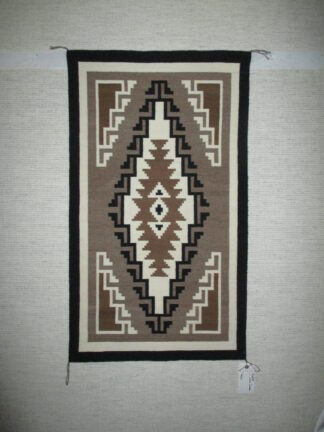 Julia Jumbo Two Grey Hills Tapestry Rug – Smaller Size Navajo Weaving