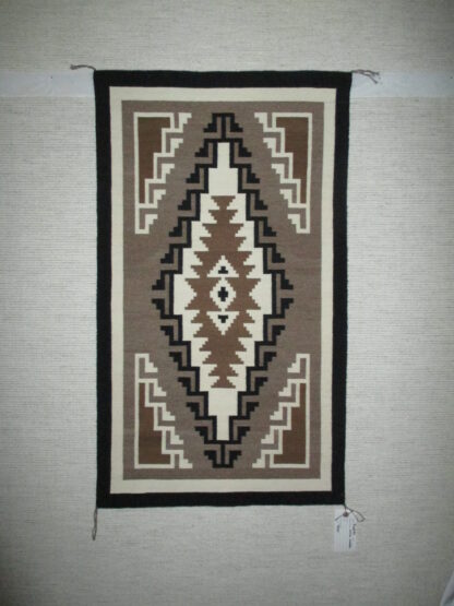 Julia Jumbo Two Grey Hills Tapestry Rug – Smaller Size Navajo Weaving