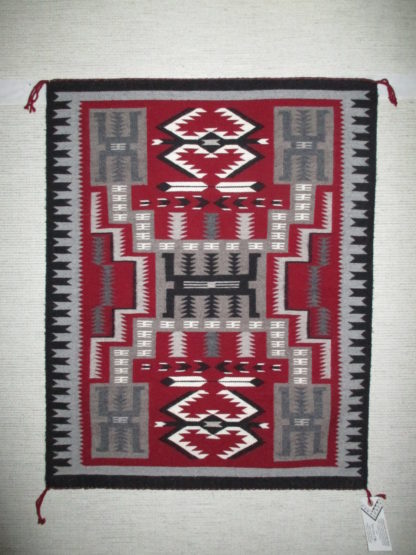 Storm Pattern Navajo Rug by Mary Shepherd – Smaller Weaving