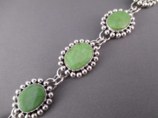 Gaspeite Link Bracelet by Artie Yellowhorse