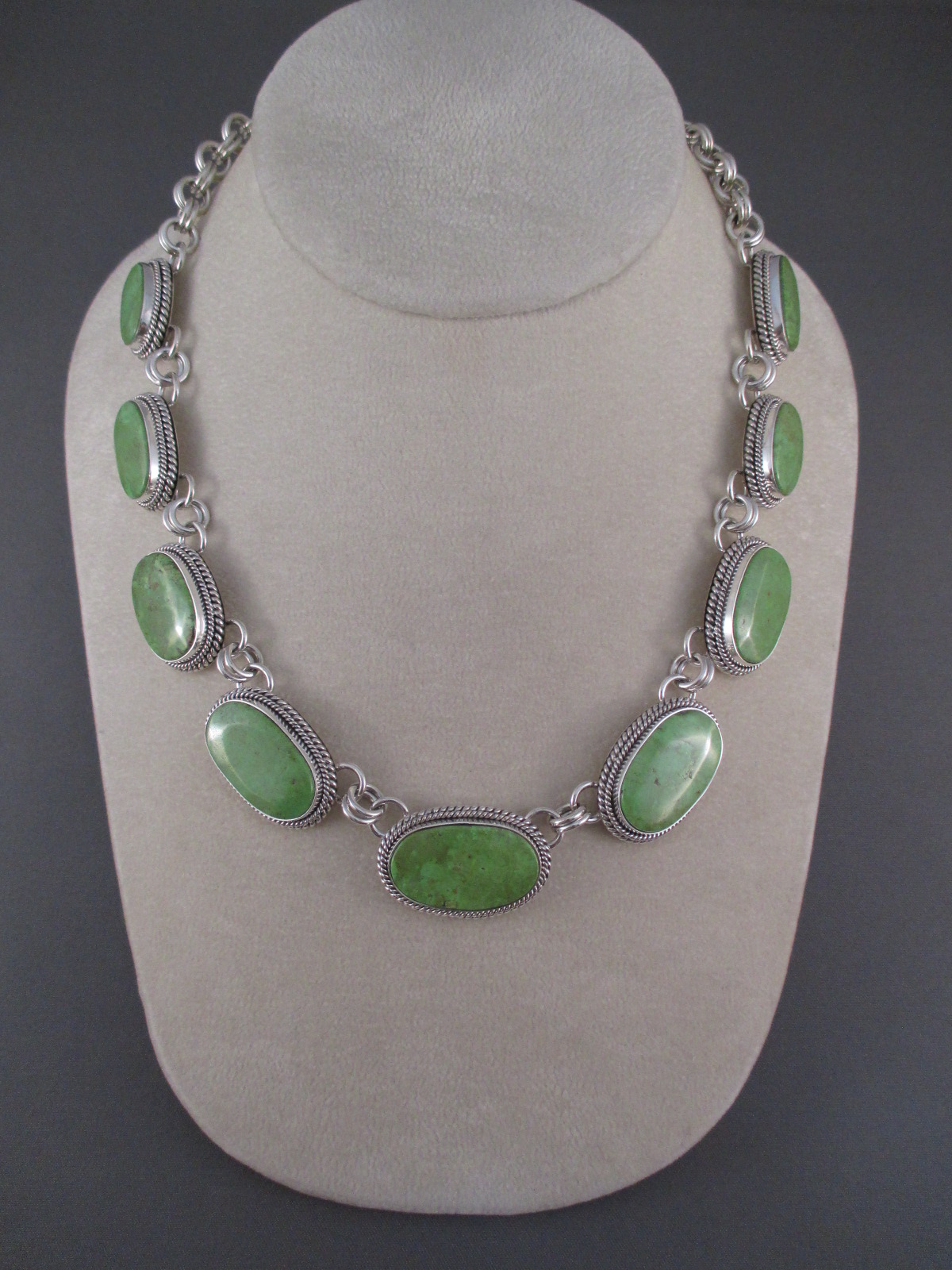 Gaspeite Necklace by Artie Yellowhorse