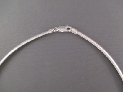 Sterling Silver Omega Necklace (16″)