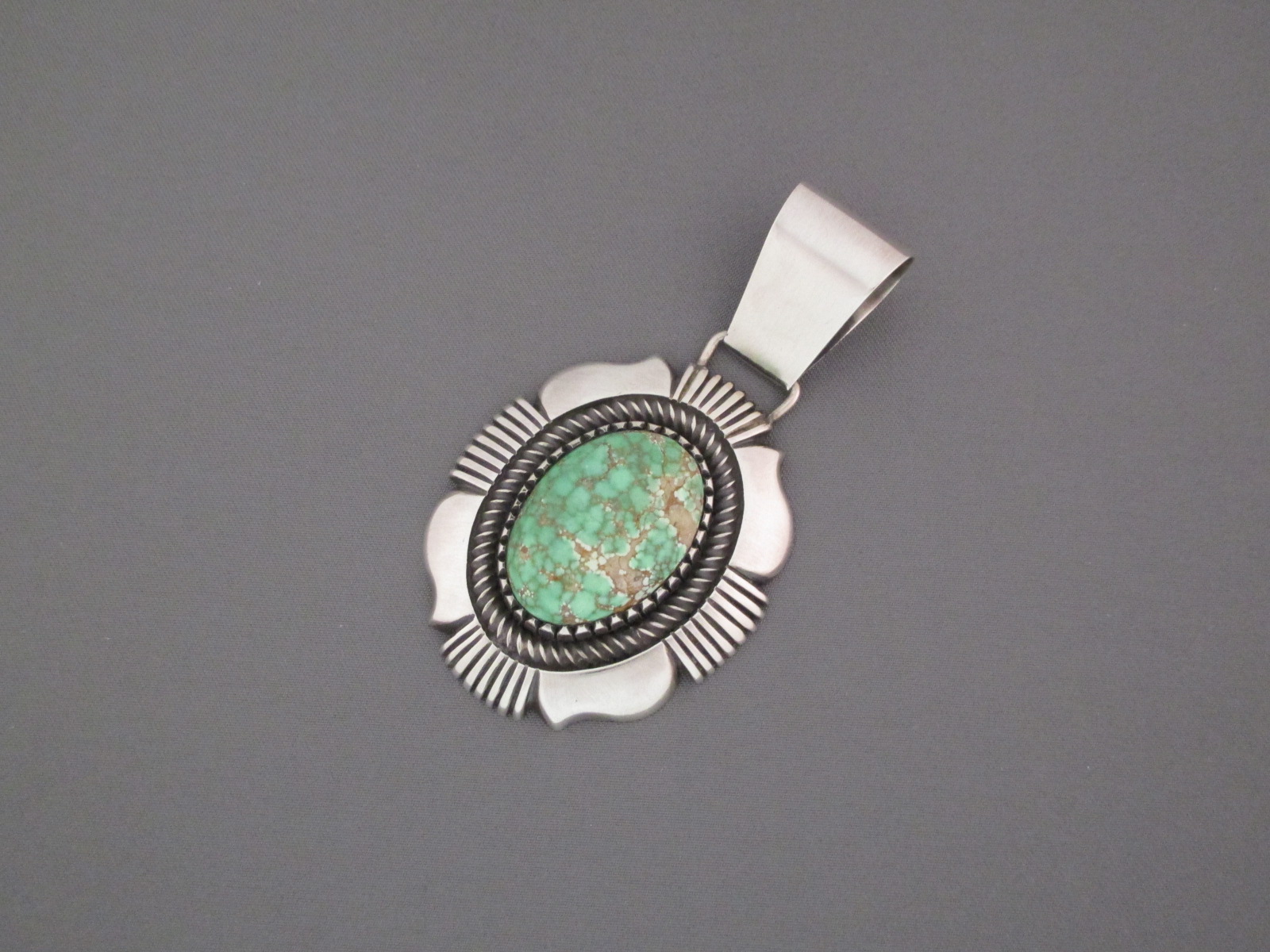 Carico Lake Turquoise Pendant by Calvin Martinez