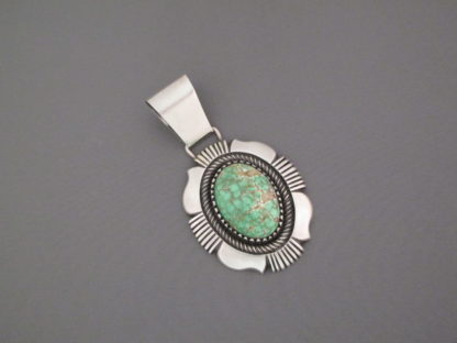 Carico Lake Turquoise Pendant by Calvin Martinez