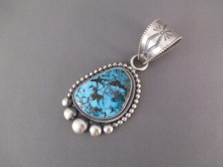 Apache Blue Turquoise Pendant by Ernest R. Begay