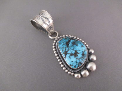 Apache Blue Turquoise Pendant by Ernest R. Begay