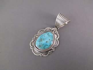 Cerillos Turquoise Pendant by Albert Jake