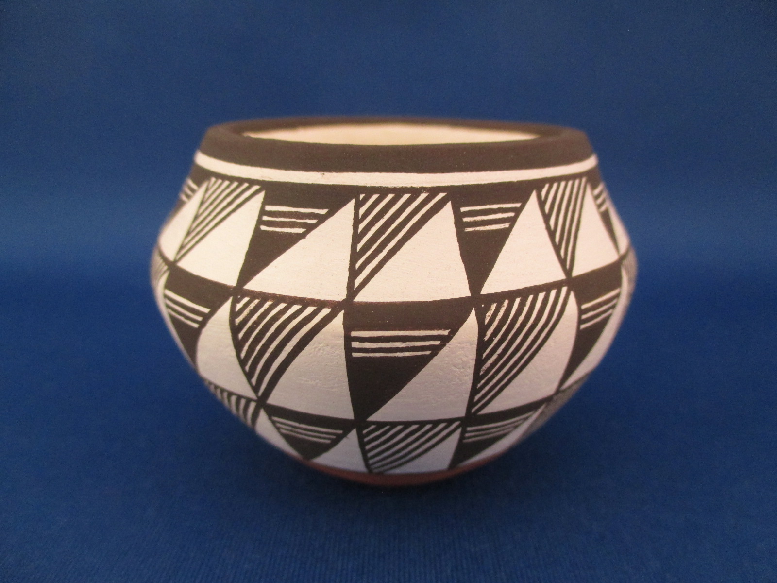 Acoma Pottery - Small Pottery Olla by Native American Acoma Pueblo Indian potter, Marilyn Ray $150-
