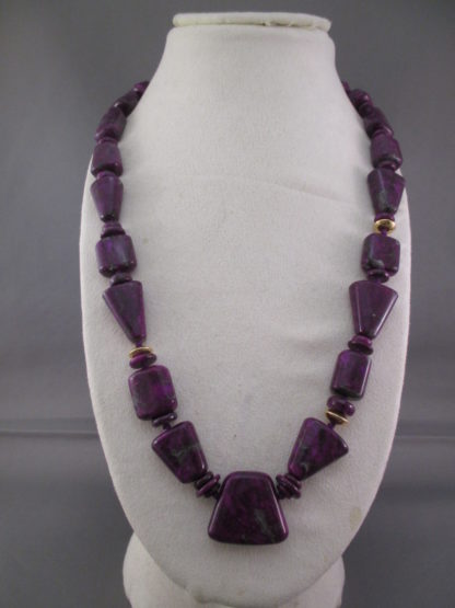 Sugilite & 14kt Gold Necklace by Bruce Eckhardt