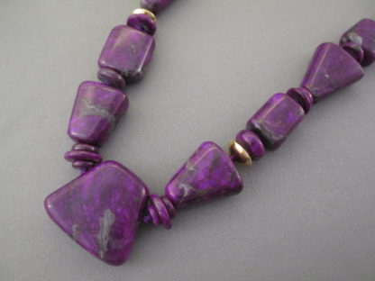 Sugilite & 14kt Gold Necklace by Bruce Eckhardt