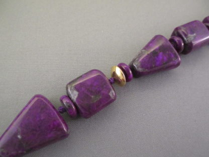 Sugilite & 14kt Gold Necklace by Bruce Eckhardt