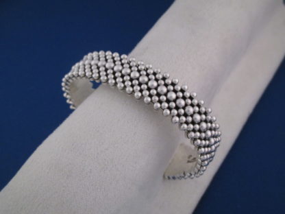 Sterling Silver Artie Yellowhorse Bracelet with Tiny Beads (7 Rows)