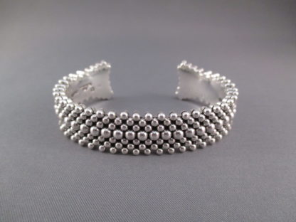 Sterling Silver Artie Yellowhorse Bracelet with Tiny Beads (7 Rows)