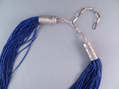 Fine Heishi Necklace with Lapis