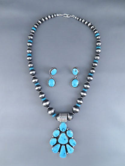 Sleeping Beauty Turquoise Necklace & Earring Set