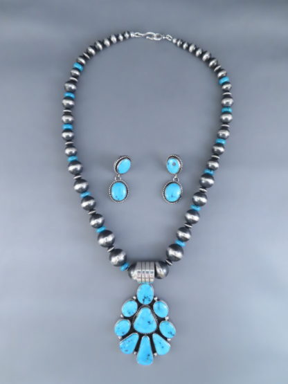 Sleeping Beauty Turquoise Necklace & Earring Set