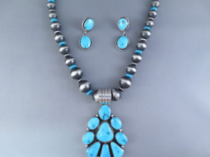 Sleeping Beauty Turquoise Necklace & Earring Set