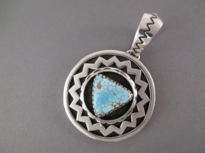 Number 8 Turquoise Pendant by Kyle Lee