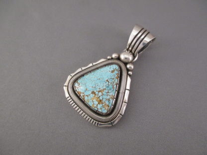 Sterling Silver #8 Turquoise Pendant by Will Vandever