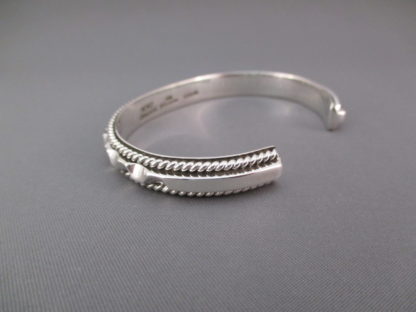 Eye-Catching Sterling Silver Cuff Bracelet by Artie Yellowhorse