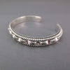Eye-Catching Sterling Silver Cuff Bracelet by Artie Yellowhorse