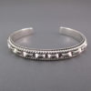 Eye-Catching Sterling Silver Cuff Bracelet by Artie Yellowhorse