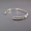 Eye-Catching Sterling Silver Cuff Bracelet by Artie Yellowhorse